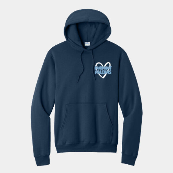 Adult With Love Fairmont PUFF Print Pullover Hooded Sweatshirt Thumbnail